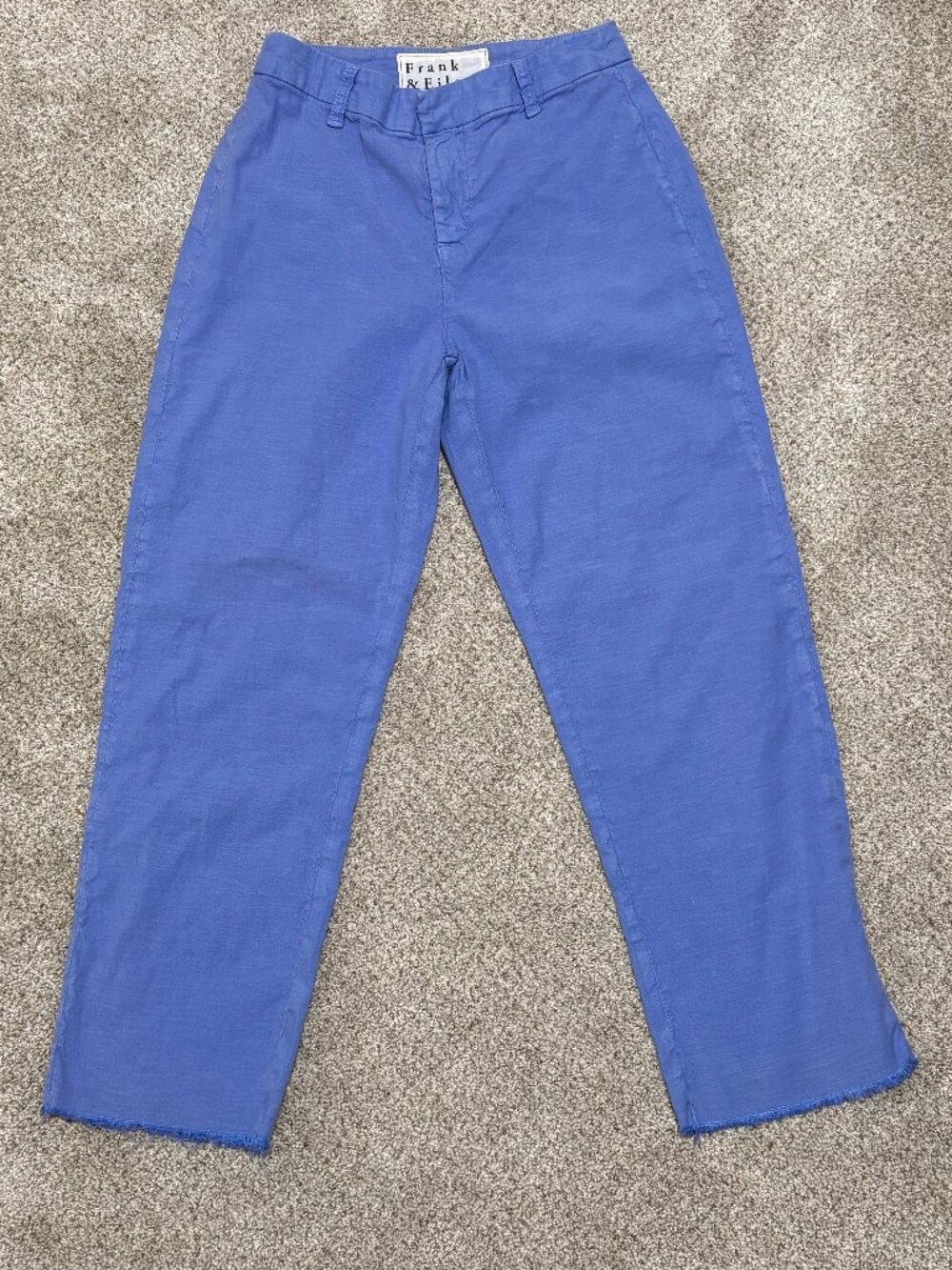 Frank & Eileen Kinsale Italian Cotton Linen Wide-Leg Crop Pants_ Lavender Blue